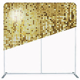 Glitter Golden Sequin Wall Square Double Sided Backdrop - Layoris